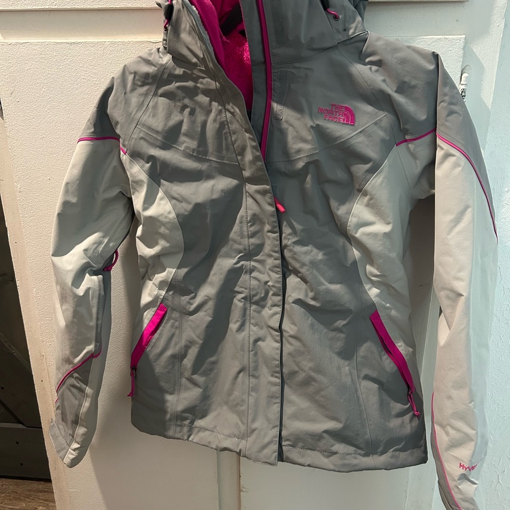 The North Face TNF women’s hyvent two-in-one winter jacket.